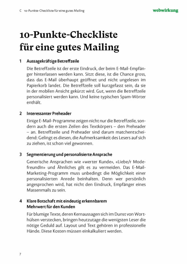 Bild Textausschnitt E-Mail Marketing Onlineshops